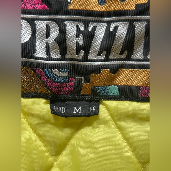 Rare Vintage Prezzia 1980’s Sz M Lime Green & Purple Ski Jacket Retro Funky Cool - Picture 7 of 8